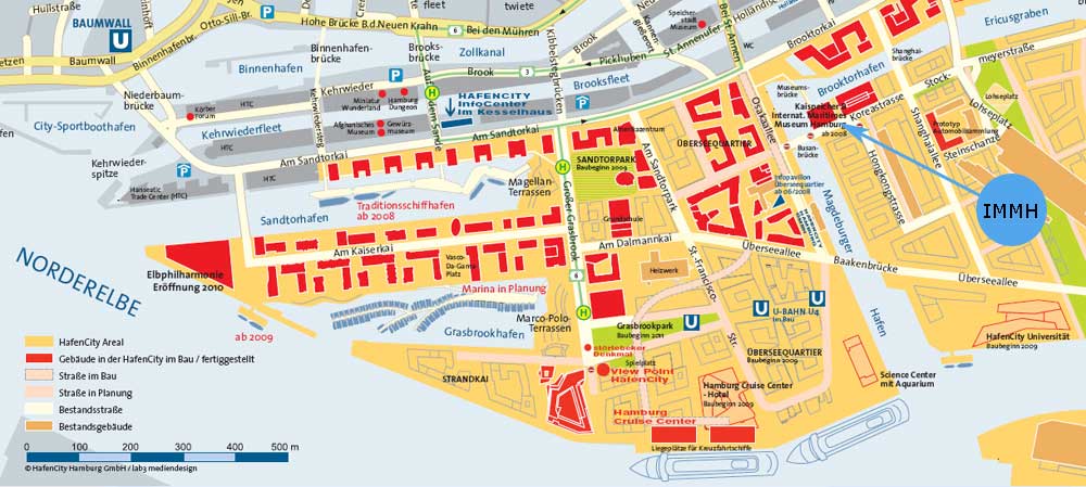 Karte HafenCity Hamburg